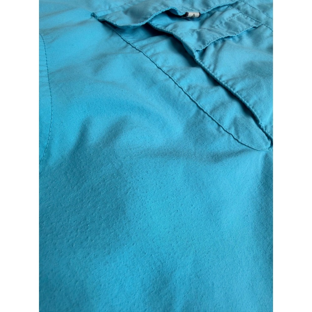 Columbia PFG Mens Teal Fishing Shirt 2XL Vented Long Sleeve Relaxed Fit Casual - Picture 10 of 13